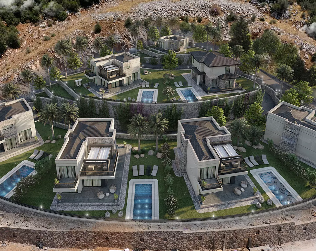 Skyline Akbük - Akbük'te Satılık Daire, Villa Projesi