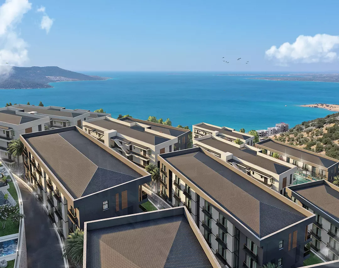 Skyline Akbük - Akbük'te Satılık Daire, Villa Projesi